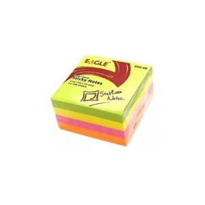 Bloco Notas Aderente Cubo 75X75 (400Fls) Neon