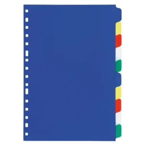 Separadores Plástico Liderpapel c/10 A4 PP Cores