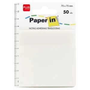 Bloco Notas Aderentes 75x75mm Paper In Transparente 50Fls