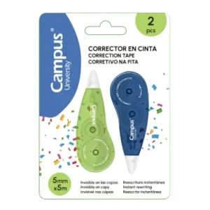 Corrector Fita Campus Mini 5mmx5mts Pack c/2 Unidades