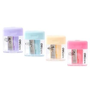 Apara Lápis c/ Depósito DELI Comiko E0574 Cores Pastel